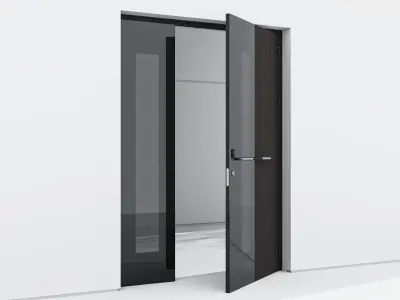 Aluminium door 70 3D model