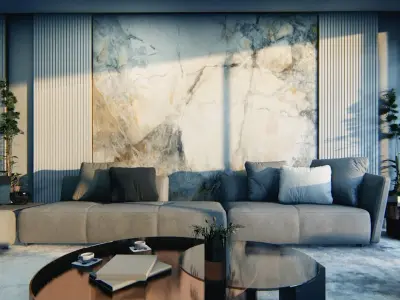 Tranquil Room Interior Design 3D model