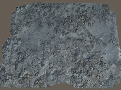 Scanned concrete 02 Low-poly 3D model
