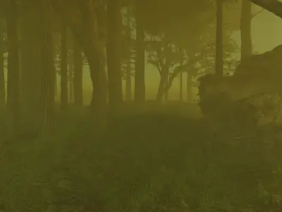 3D realistic forest scene creation with blender  Low-poly 3D model