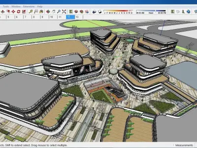 Sketchup Shopping Center A1 3D model