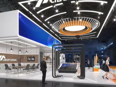 Exhibition Stand Stall Booth Low-poly 3D model