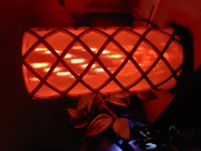 Wire helix lamp 3D print model