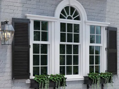 3D model Windows and doors in the style of modern classics 3 3D model