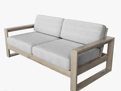 Portside Lounge Set by West Elm 3D model
