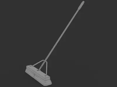 Push Broom Low-poly 3D model