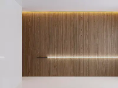 Wood wall with wall light Texture