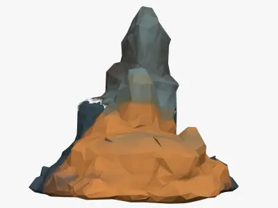 Low Poly Stone 3D model