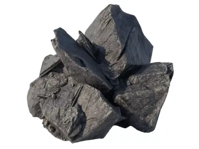 Magma rock  Low-poly 3D model