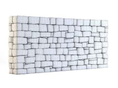 Forge Stone Wall 3D model