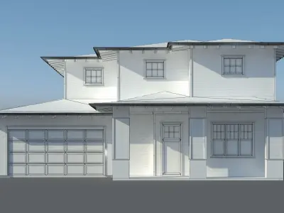 Family House 007 3D model