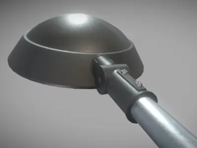 Street Light 15 version 15 10m with pole 1 Low-poly 3D model