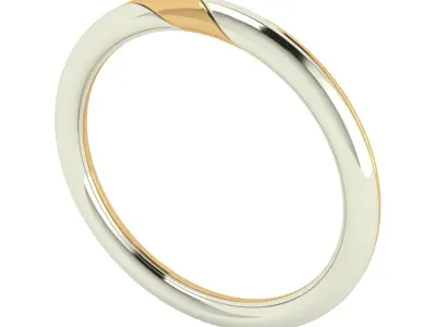 Bicolor Twisted Rings - Medium Pack 3D print model