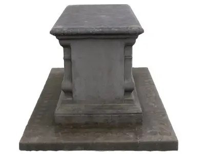 Tomb 01 - High and Low Poly Versions Low-poly 3D model