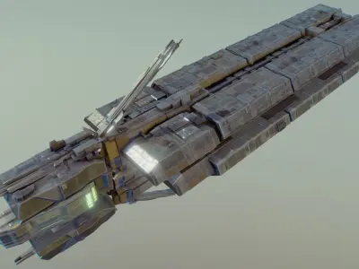 spaceship b09 3D model