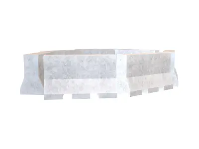 Road Barriers v4 007 Low-poly 3D model