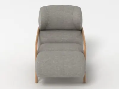 Mama with Bent Wood Arms Chair 3D model