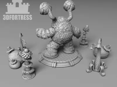 Alien Stone Gremlin 3D print model