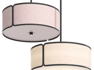PDQ Zen Pendant Light Low-poly 3D model