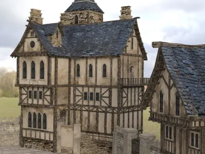 Medieval Street for iClone Low-poly 3D model