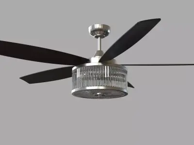 56inch Sura 5 Blade Ceiling Fan 3D model