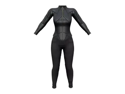 Geometric Patterns Futuristic Outfit Low-poly 3D model