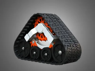 Toolcat UW56 Crawlers 3D model