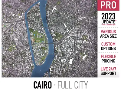Cairo Low-poly 3D model