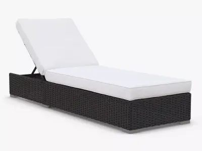 Chaise Rattan 3D model