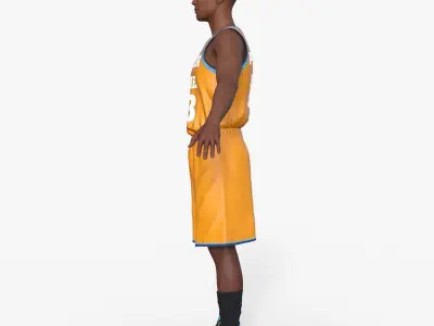 Realistic Basketball Player Low-poly 3D model