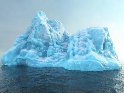  Photorealistic V-Ray render ready Iceberg kit 