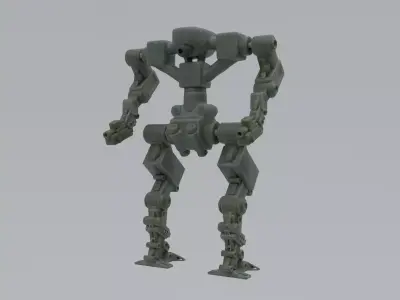 Mecha - Prototype 006 Low-poly 3D model
