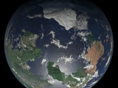 Terran Planet 07 Free 3D model