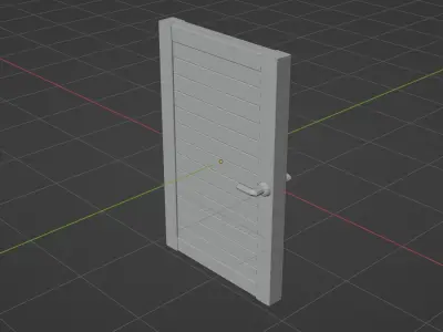 Room door Free 3D model