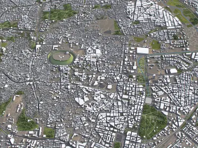 Aleppo - 3D City Model Low-poly 3D model