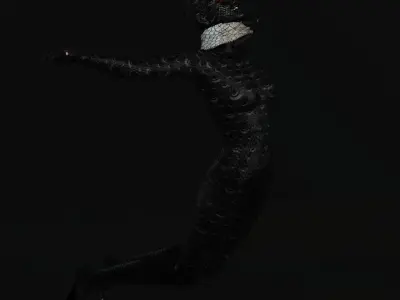 Mystique Robot Character Monster 3D Model Full Rigged  Low-poly 3D model