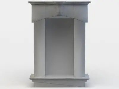 Window with wooden frame Low-poly 3D model purchase