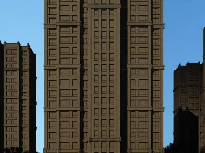 Residential Building  3D model purchase