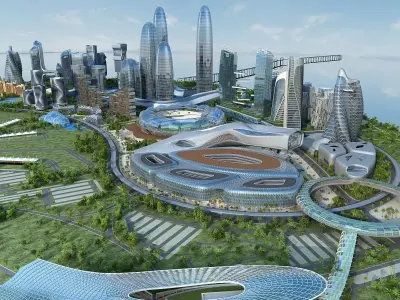 Future city 1 3D model