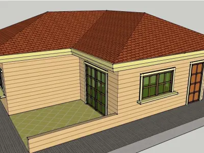 Bungalow House 3D model
