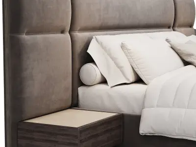 Francis Modular Bed By domkapa 3D model