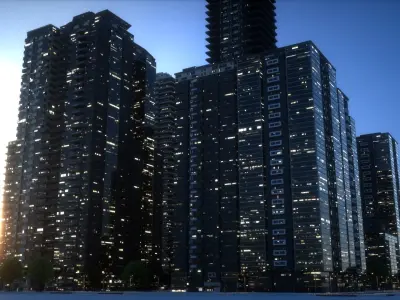City Block Type B24 3D model