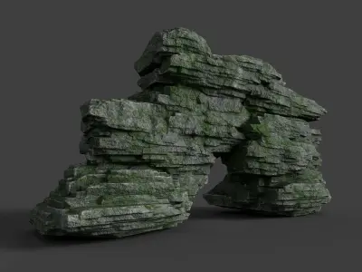 Rock 8-8 Low-poly 3D model