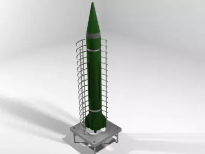 Rocket Missile - Scud 3D model