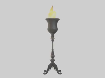 Torchholder Model Low-poly 3D model