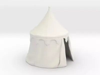 Medieval round tent 3D print model