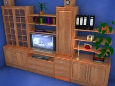 JH-CAD-interior-library glass container with sand in it 3D model