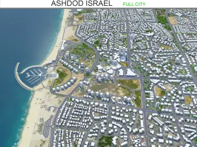 Ashdod Israel Low-poly 3D model