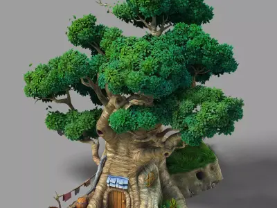 Plant - Tree House - Building 03 3D model