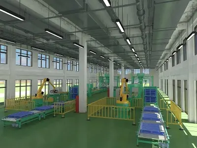 Industrial Production Workshop 3D model